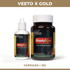 Veeto X Gold: Ayurvedic Medicine for Strength, Stamina & Vitality in Men (Capsule + Oil)