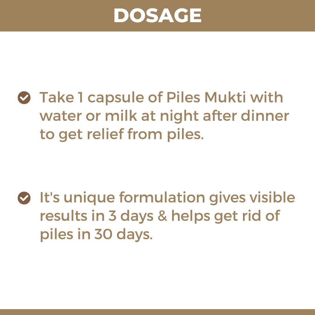 Piles Mukti: Ayurvedic Medicine For Piles, Fissure & Fistula (Ministry of Ayush Approved)