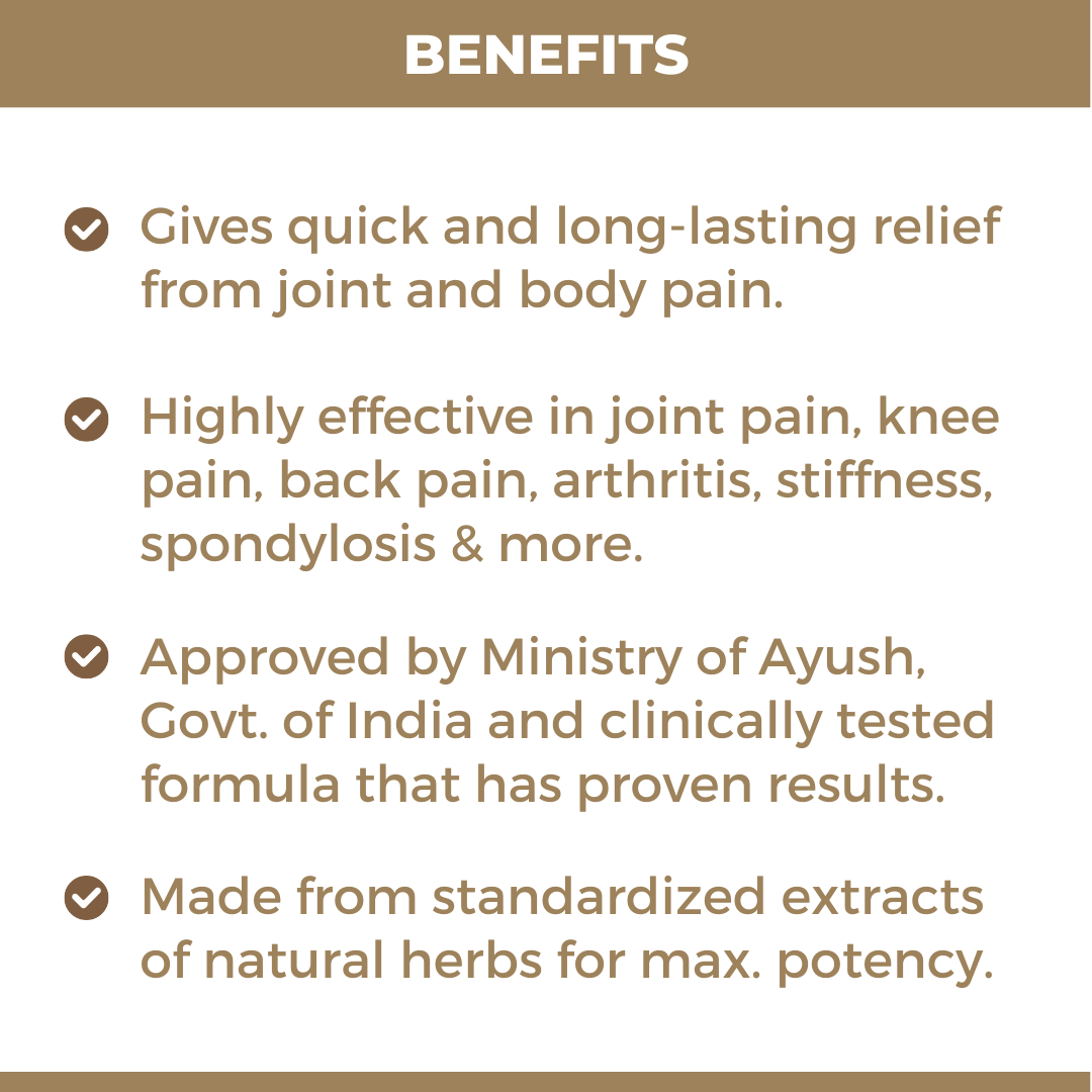 Dard Niwarak Ayurvedic Pain Relief Oil & Capsules: For Quick & Long Lasting Relief from Joint, Bone, Muscle & Body Pain