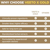 Veeto X Gold: Ayurvedic Medicine for Strength, Stamina & Vitality in Men (Capsule + Oil)